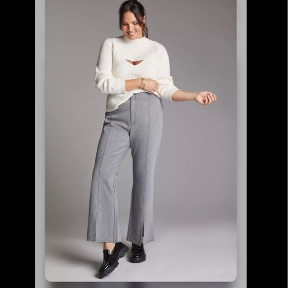Anthropologie Maeve Seamed Flare Pants - Picture 1 of 7